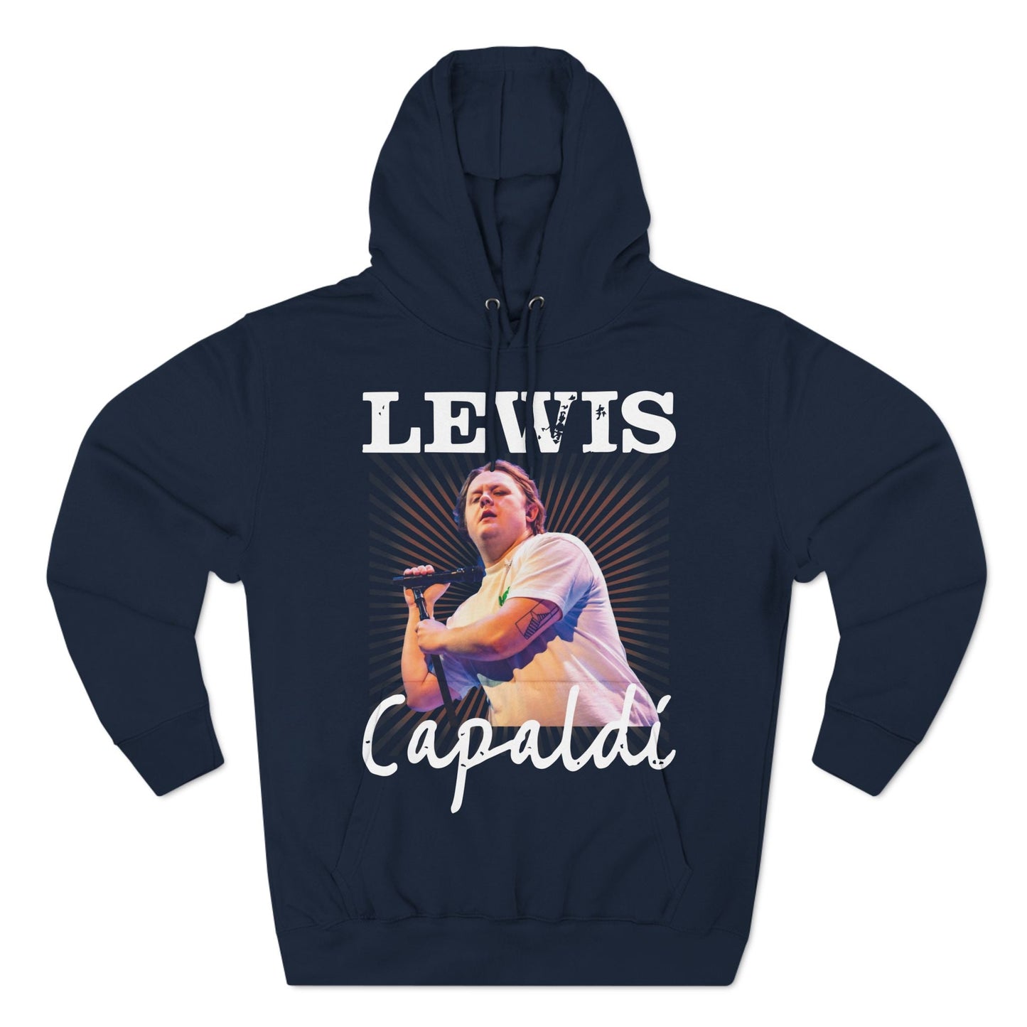 Lewis Capaldi Three-Panel Fleece Hoodie - Graphic