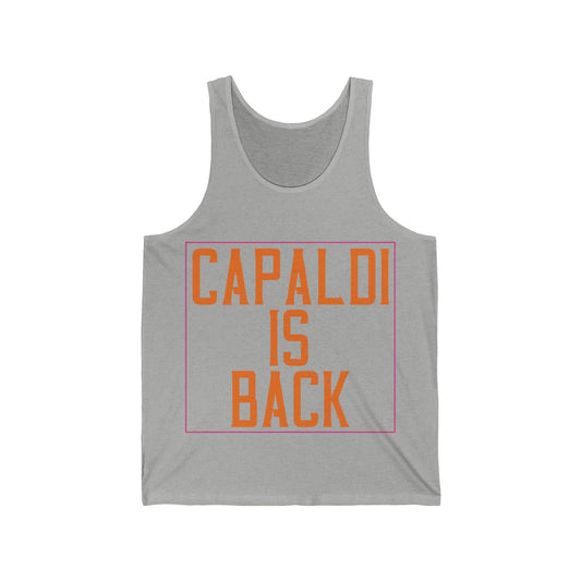 Lewis Capaldi Unisex Jersey Tank Top - Capaldi Is back