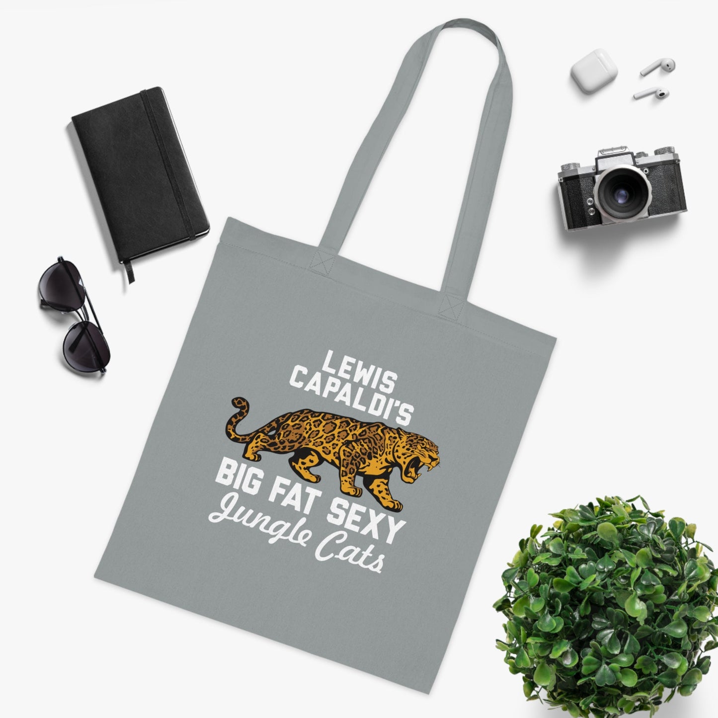 Lewis Capaldi Cotton Tote Bag - Big Fat Sexy Jungle Cats