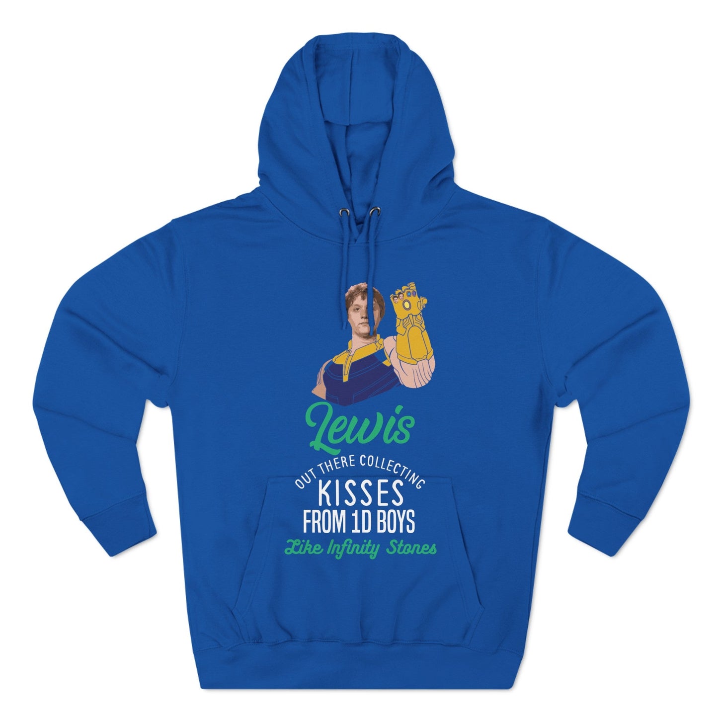 Lewis Capaldi Three-Panel Fleece Hoodie - Lewis out there collecting kisses from 1D boys