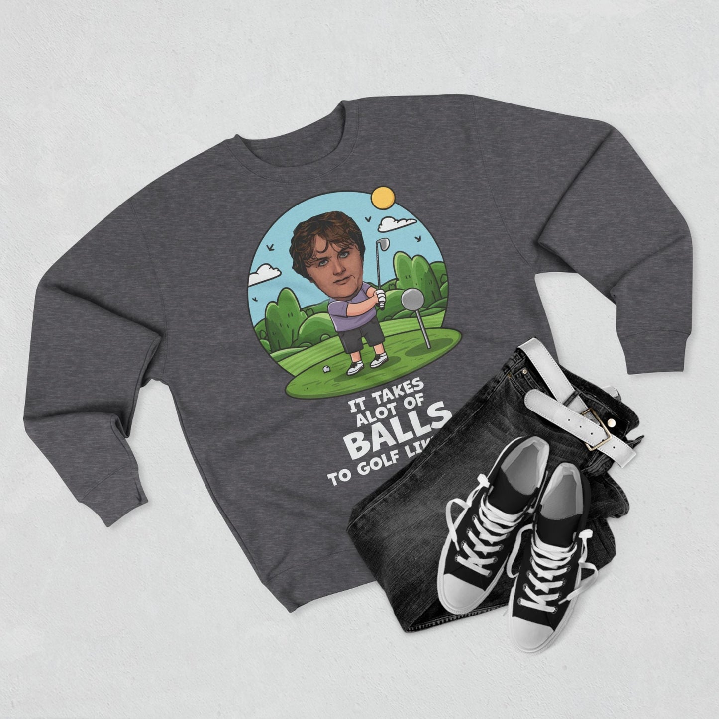 Lewis Capaldi Unisex Crewneck Sweatshirt - Golfing