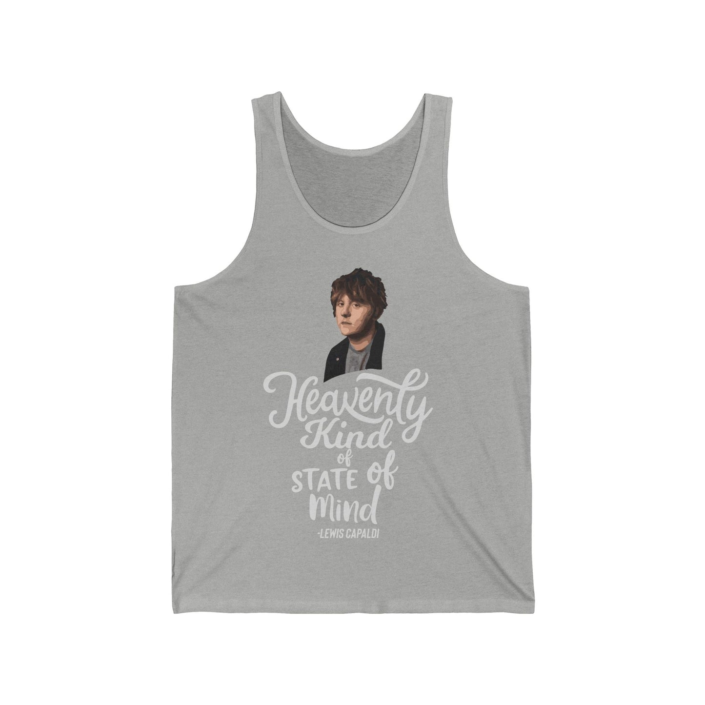 Lewis Capaldi Unisex Jersey Tank Top - Heavenly kind of state of mind