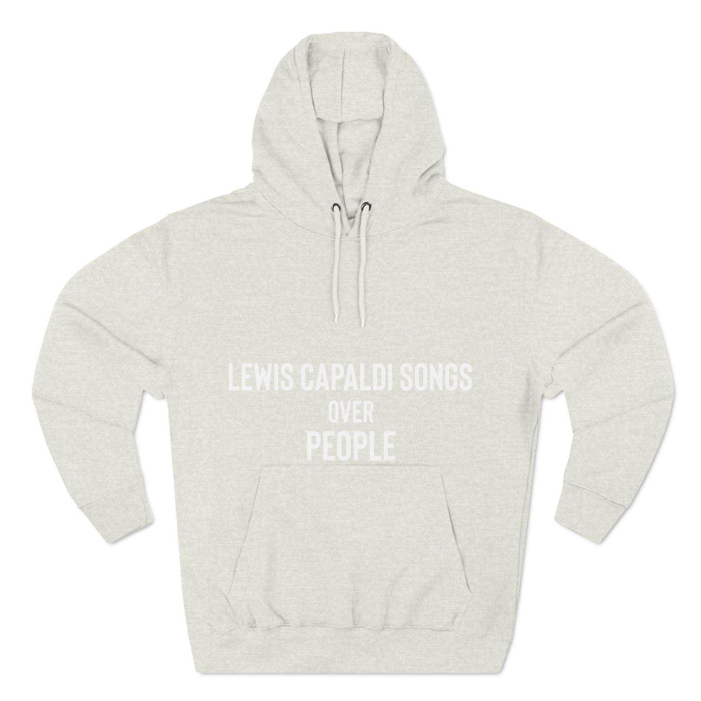 Lewis Capaldi Three-Panel Fleece Hoodie - Lewis Capaldi songs over people