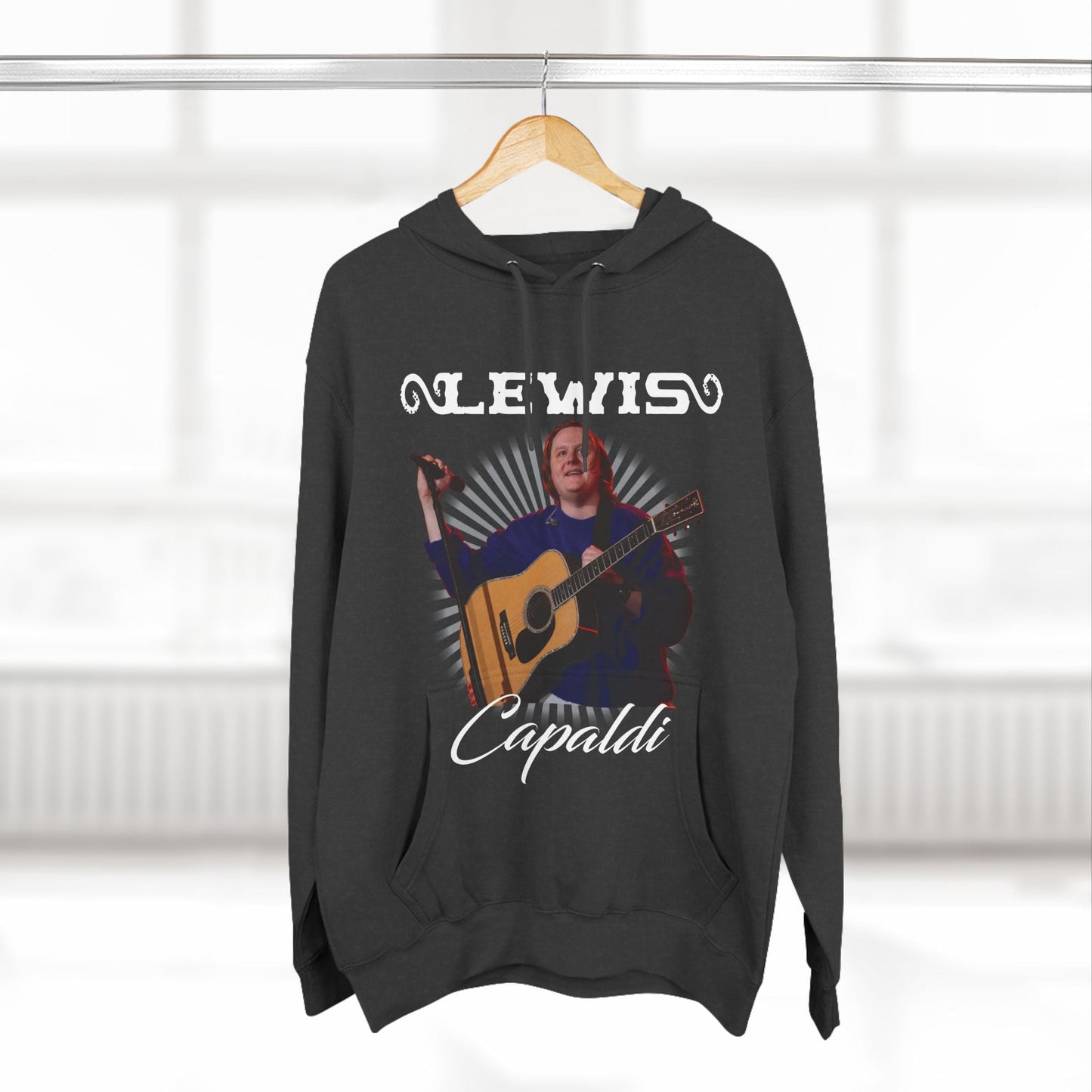 Lewis Capaldi Three-Panel Fleece Hoodie - Graphic