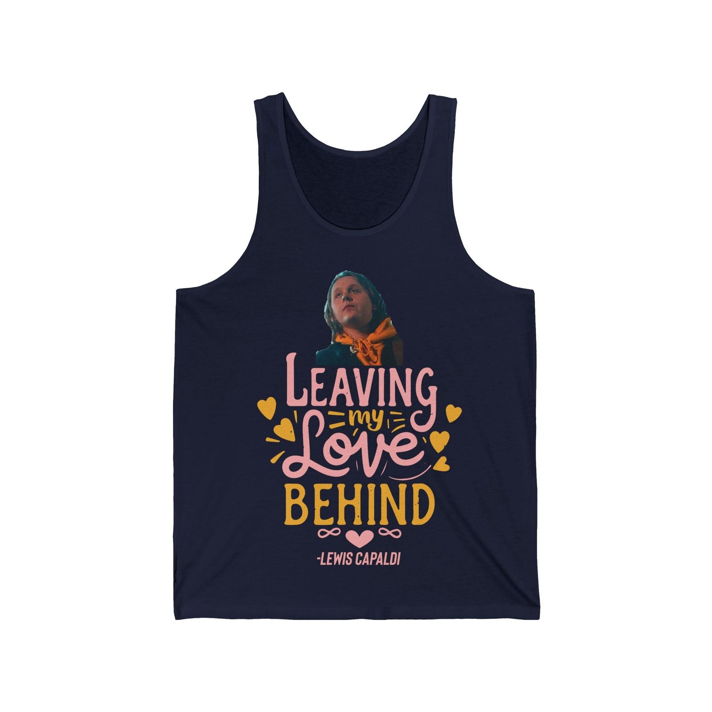 Lewis Capaldi Unisex Jersey Tank Top - Leaving my love behind