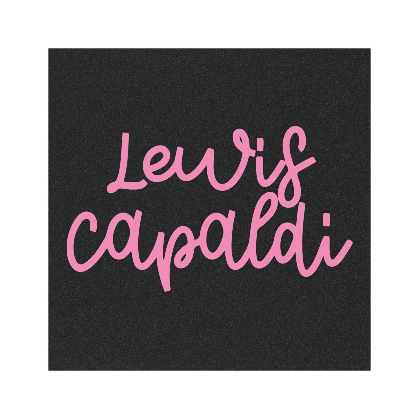 Lewis Capaldi Car Magnet - Writing