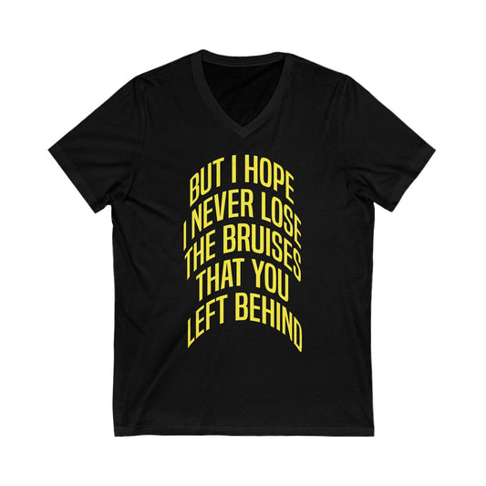 Lewis Capaldi Unisex Jersey Short Sleeve V-Neck Tee - Lyrics