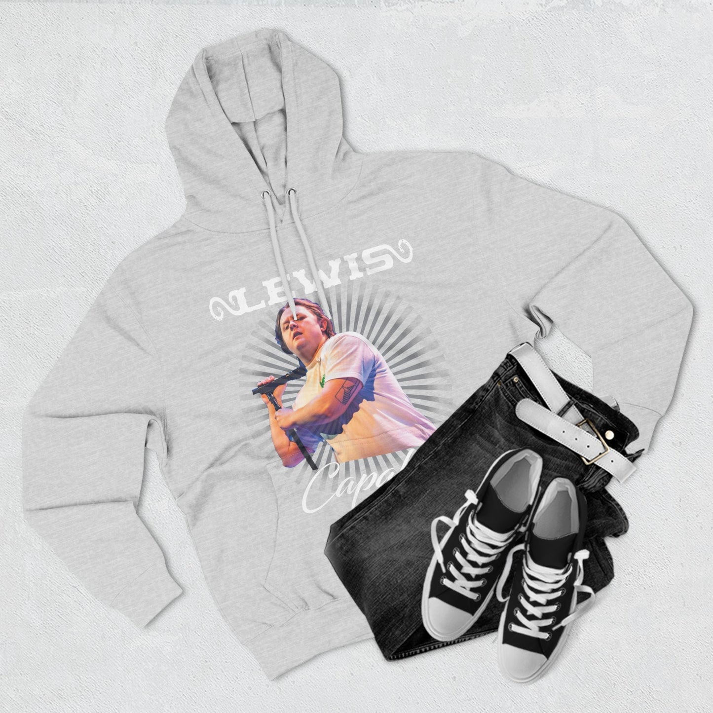 Lewis Capaldi Three-Panel Fleece Hoodie - Graphic