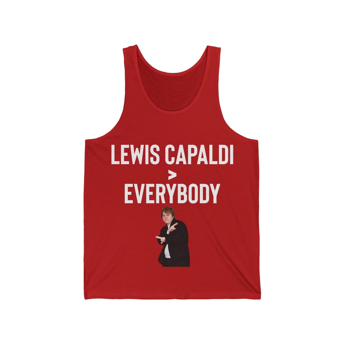 Lewis Capaldi Unisex Jersey Tank Top - Lewis Capaldi Everybody