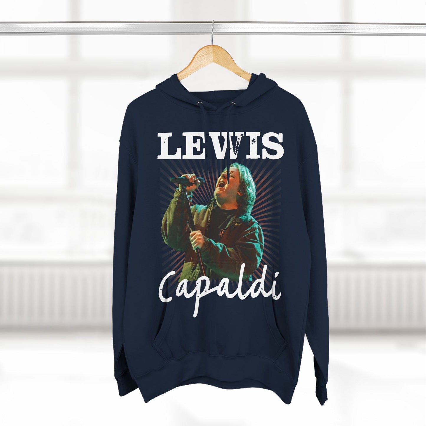 Lewis Capaldi Three-Panel Fleece Hoodie - Graphic