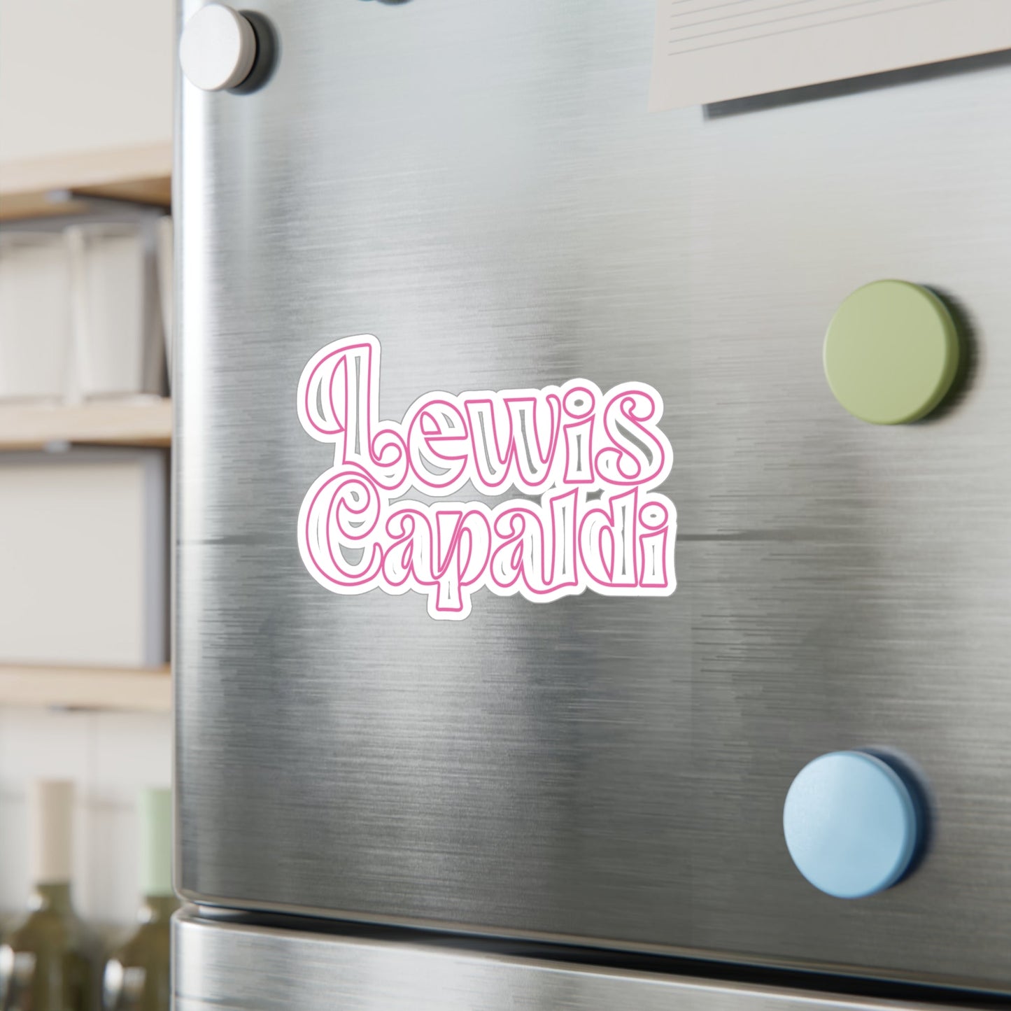 Lewis Capaldi Kiss-Cut Vinyl Stickers - Writing