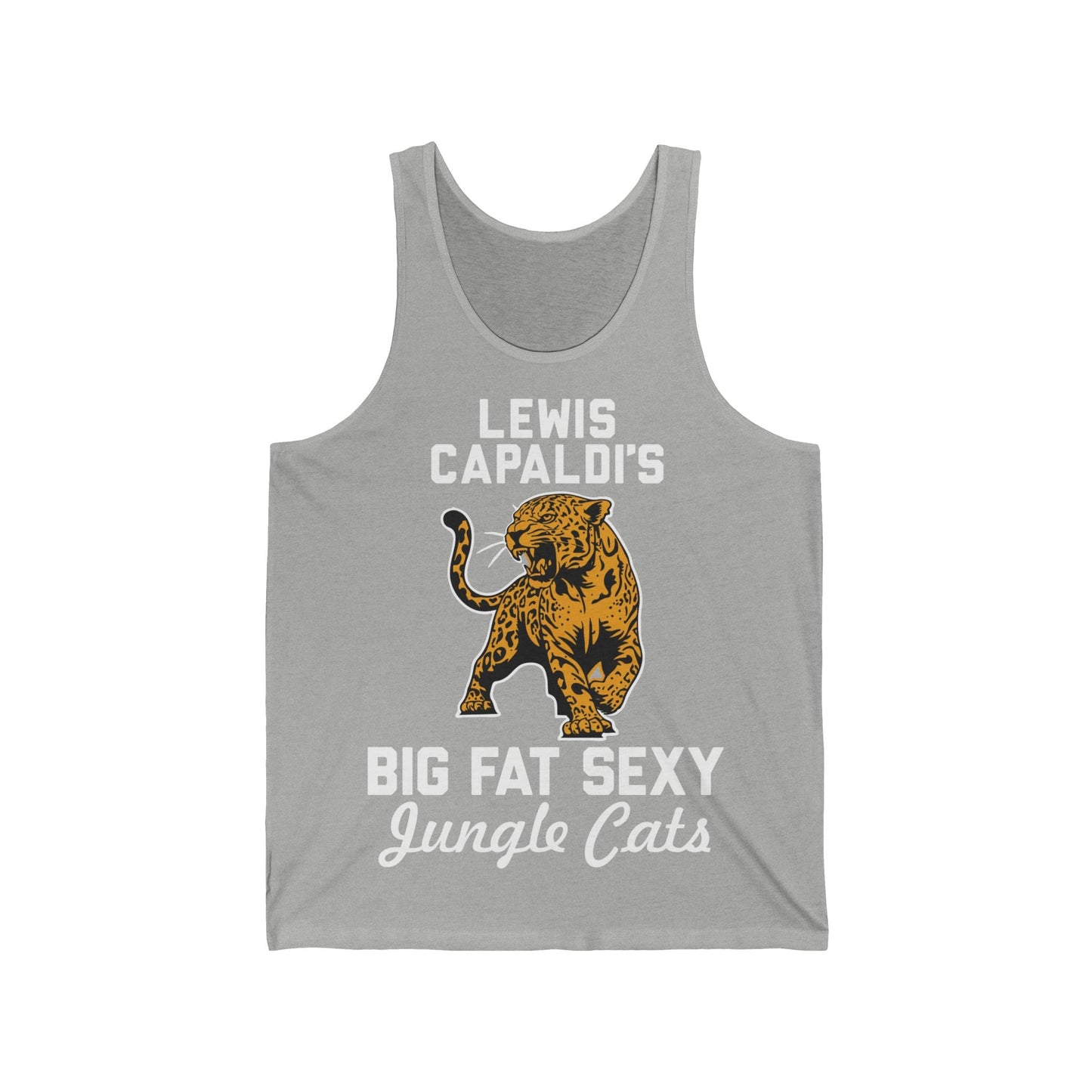 Lewis Capaldi Unisex Jersey Tank Top - Big Fat Sexy jungle cats