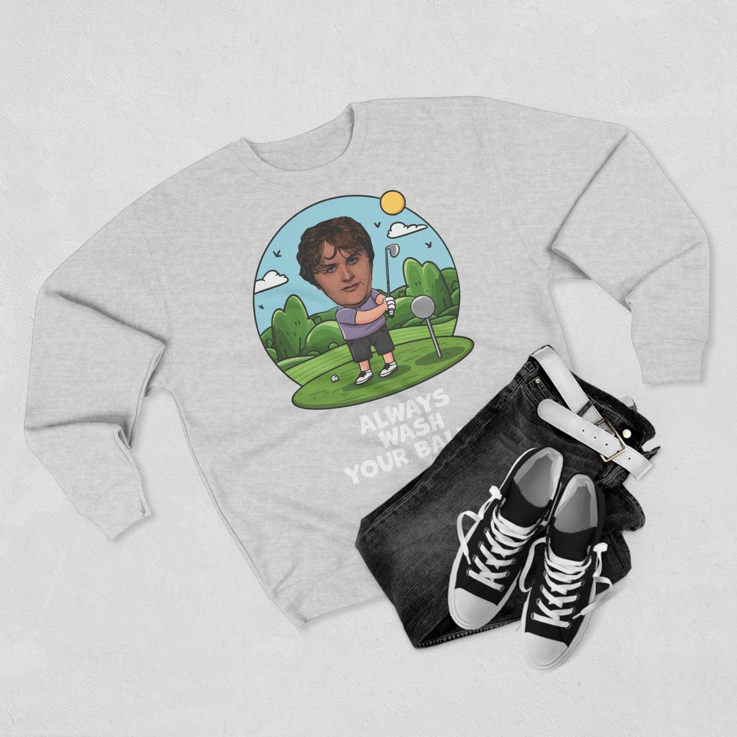 Lewis Capaldi Unisex Crewneck Sweatshirt - Golfing