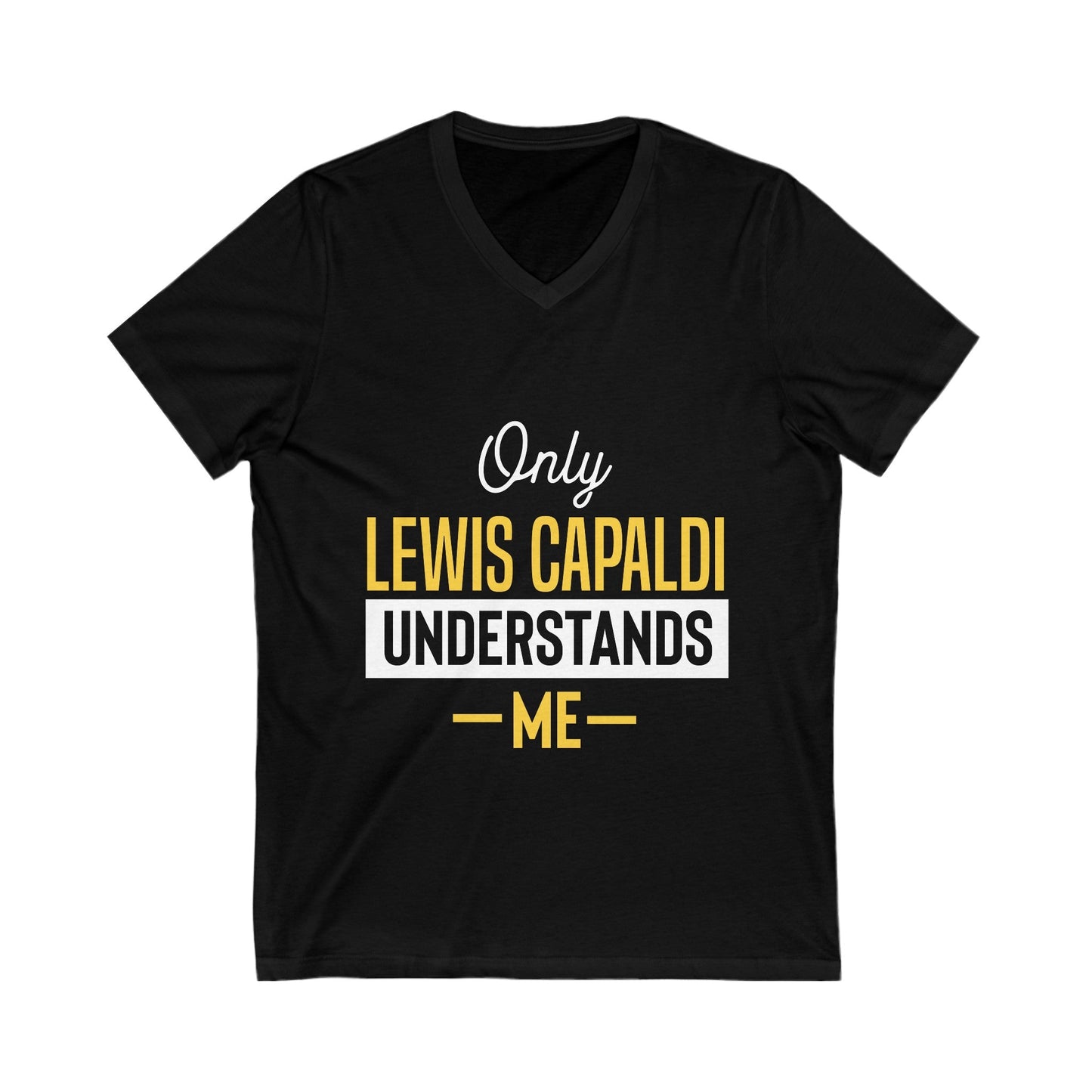 Lewis Capaldi Unisex Jersey V-Neck Tee - Understand Me