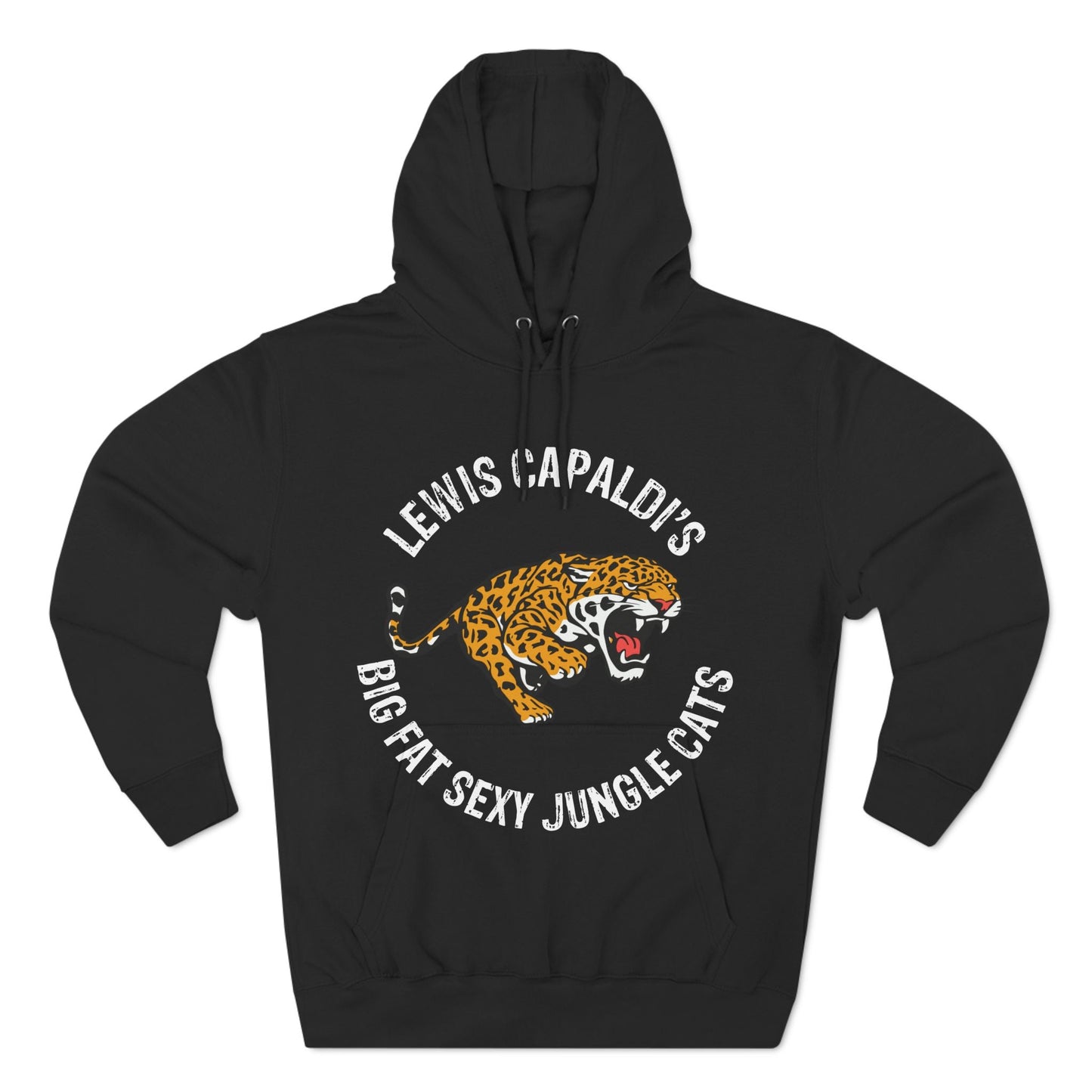 Lewis Capaldi Three-Panel Fleece Hoodie - Big Fat Sexy Jungle Cats