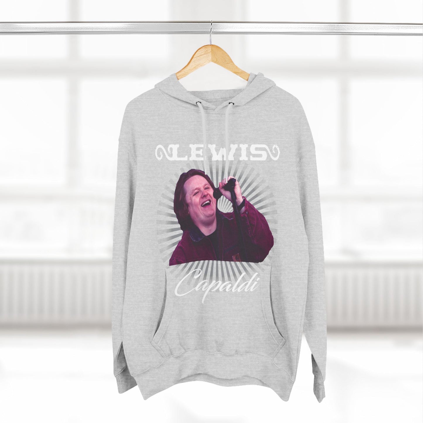 Lewis Capaldi Three-Panel Fleece Hoodie - Graphic