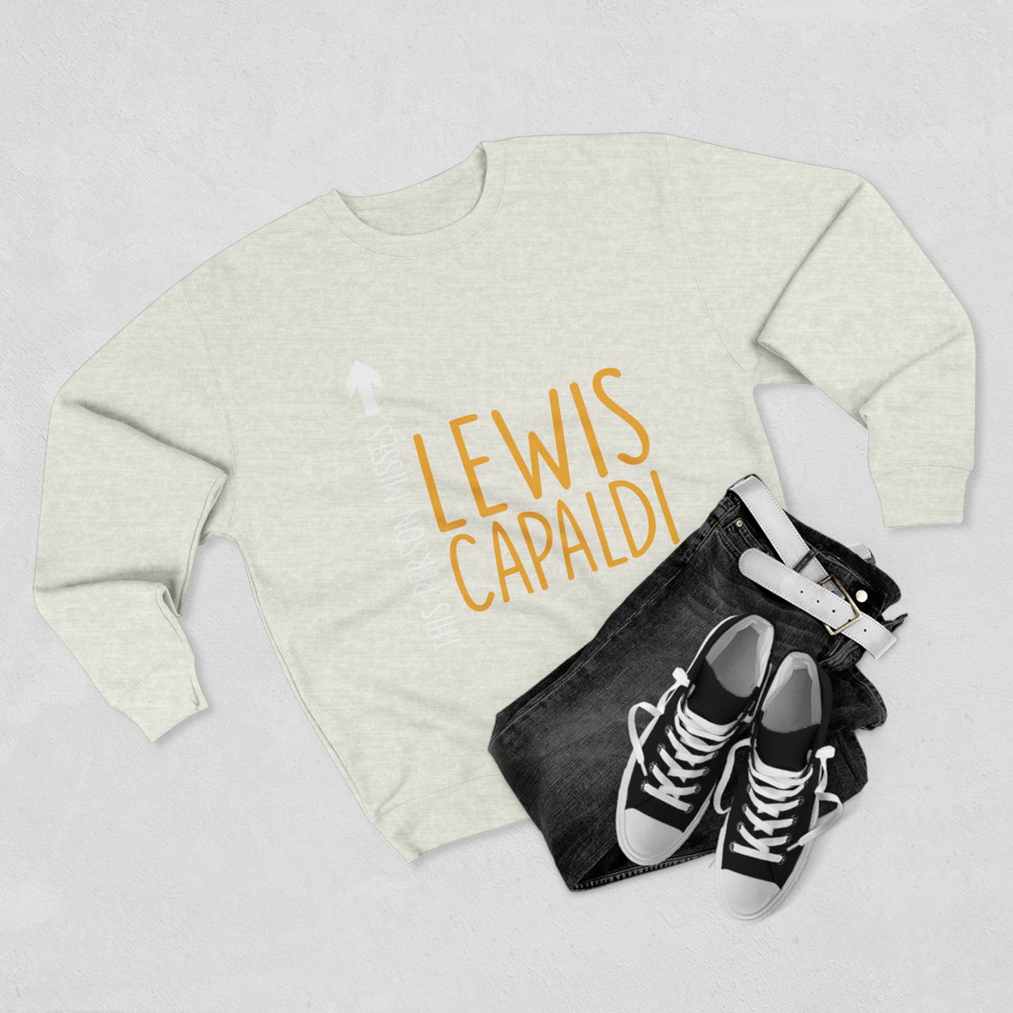 Lewis Capaldi Unisex Crewneck Sweatshirt - This Person Misses Lewis Capaldi