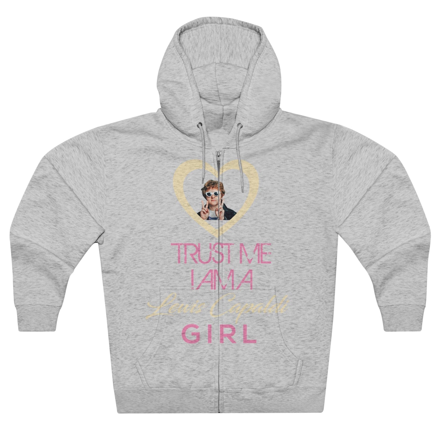 Lewis Capaldi Unisex Zip Hoodie - Trust me I am a Lewis Capaldi Girl