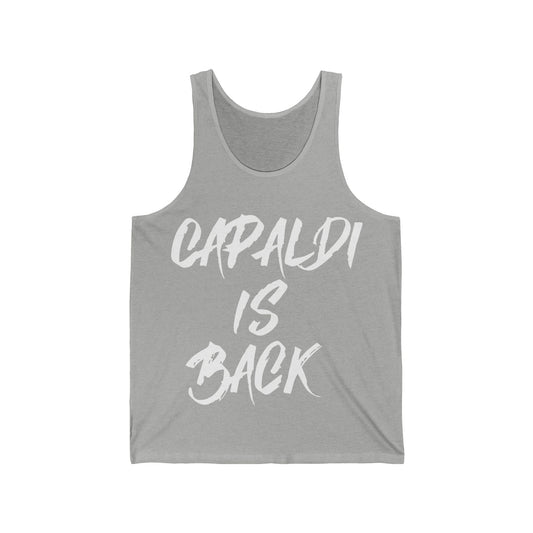 Lewis Capaldi Unisex Jersey Tank Top - Capaldi is back