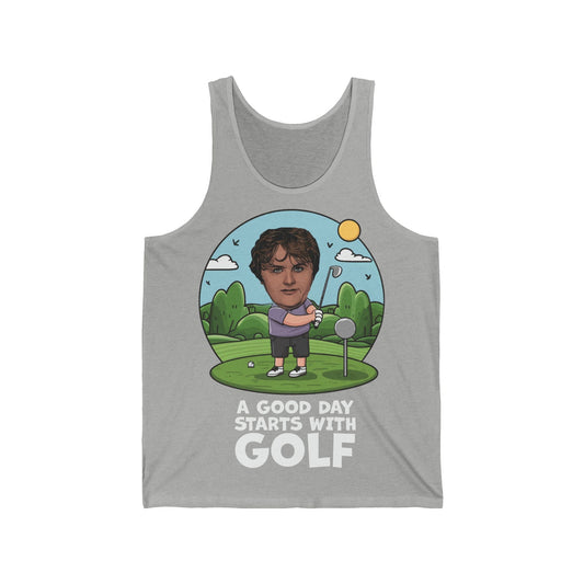 Lewis Capaldi Unisex Jersey Tank Top - Golfing