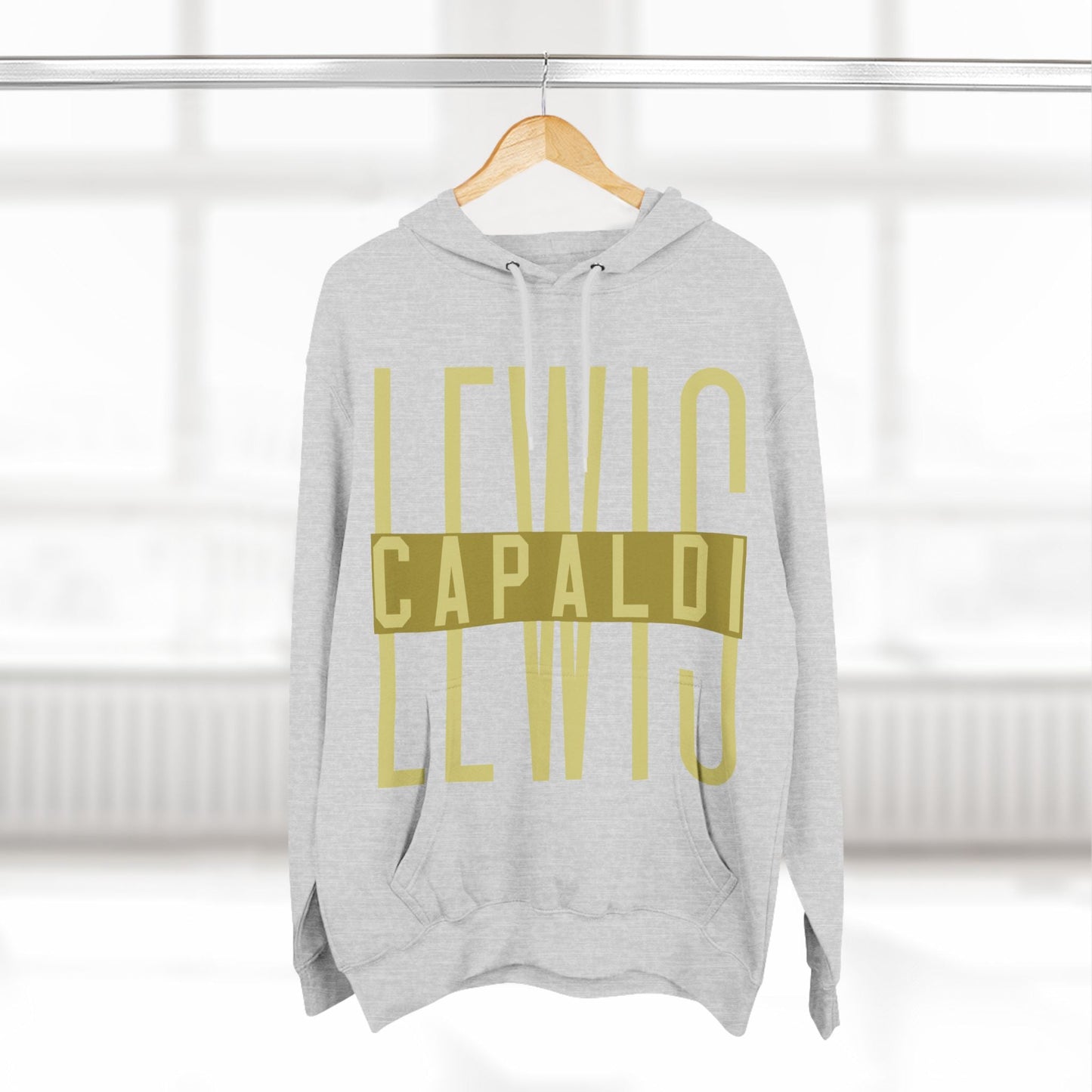 Lewis Capaldi Three-Panel Fleece Hoodie - Writing