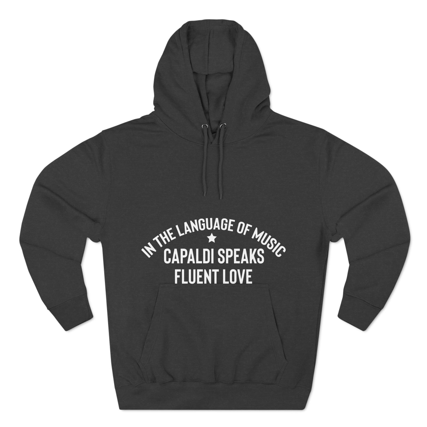 Lewis Capaldi Three-Panel Fleece Hoodie - In the language of music