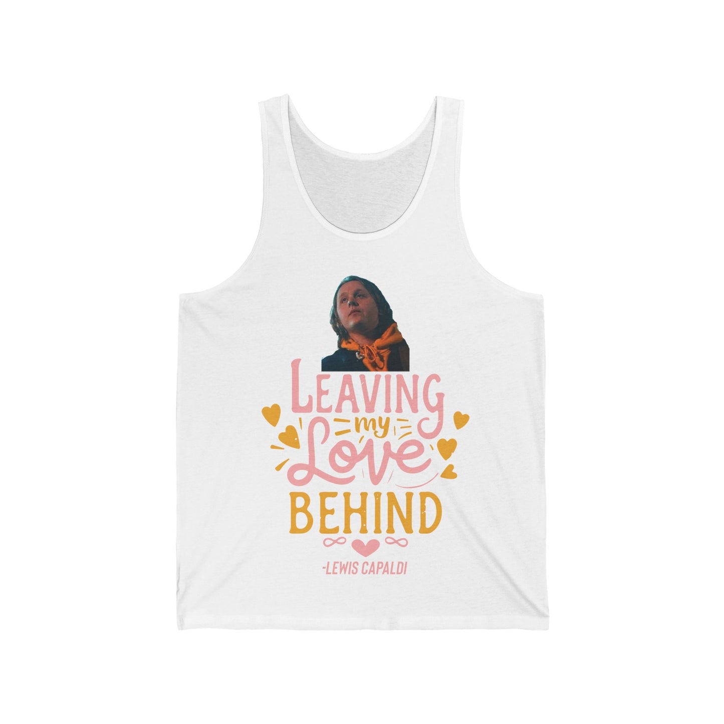 Lewis Capaldi Unisex Jersey Tank Top - Leaving my love behind