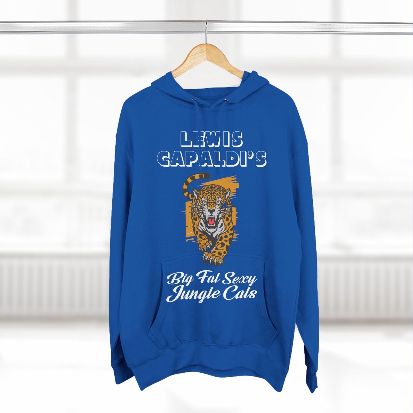 Lewis Capaldi Three-Panel Fleece Hoodie - Big Fat Sexy Jungle Cats