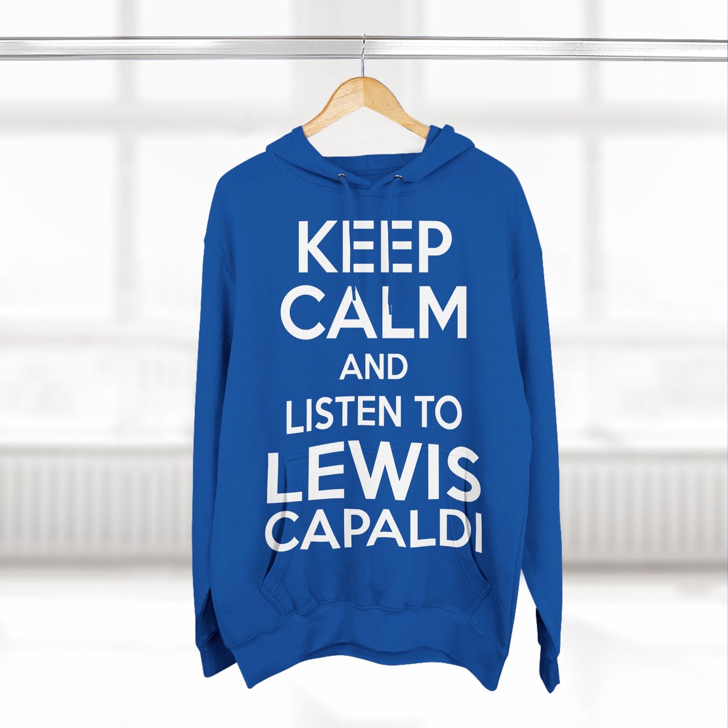 Lewis Capaldi Three-Panel Fleece Hoodie - Keep calm and listen to Lewis Capaldi