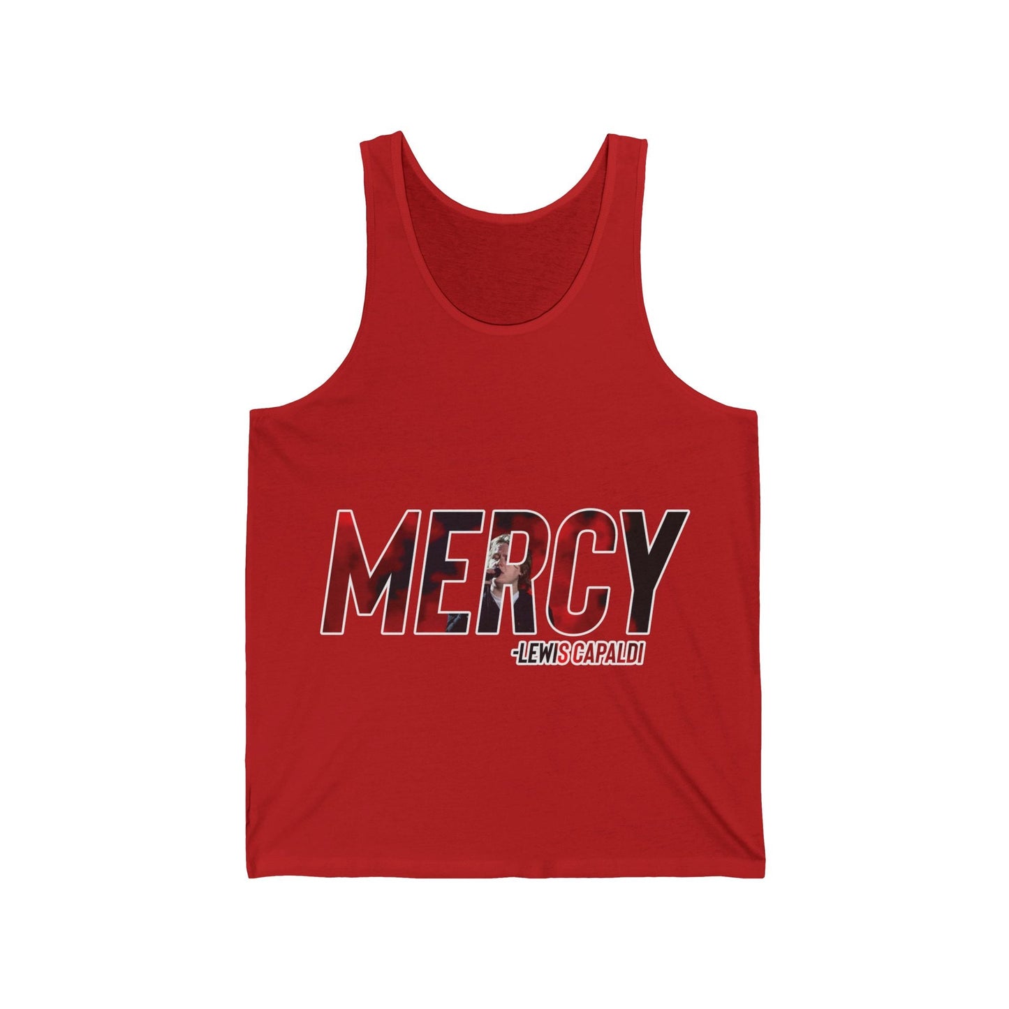 Lewis Capaldi Unisex Jersey Tank Top - Mercy