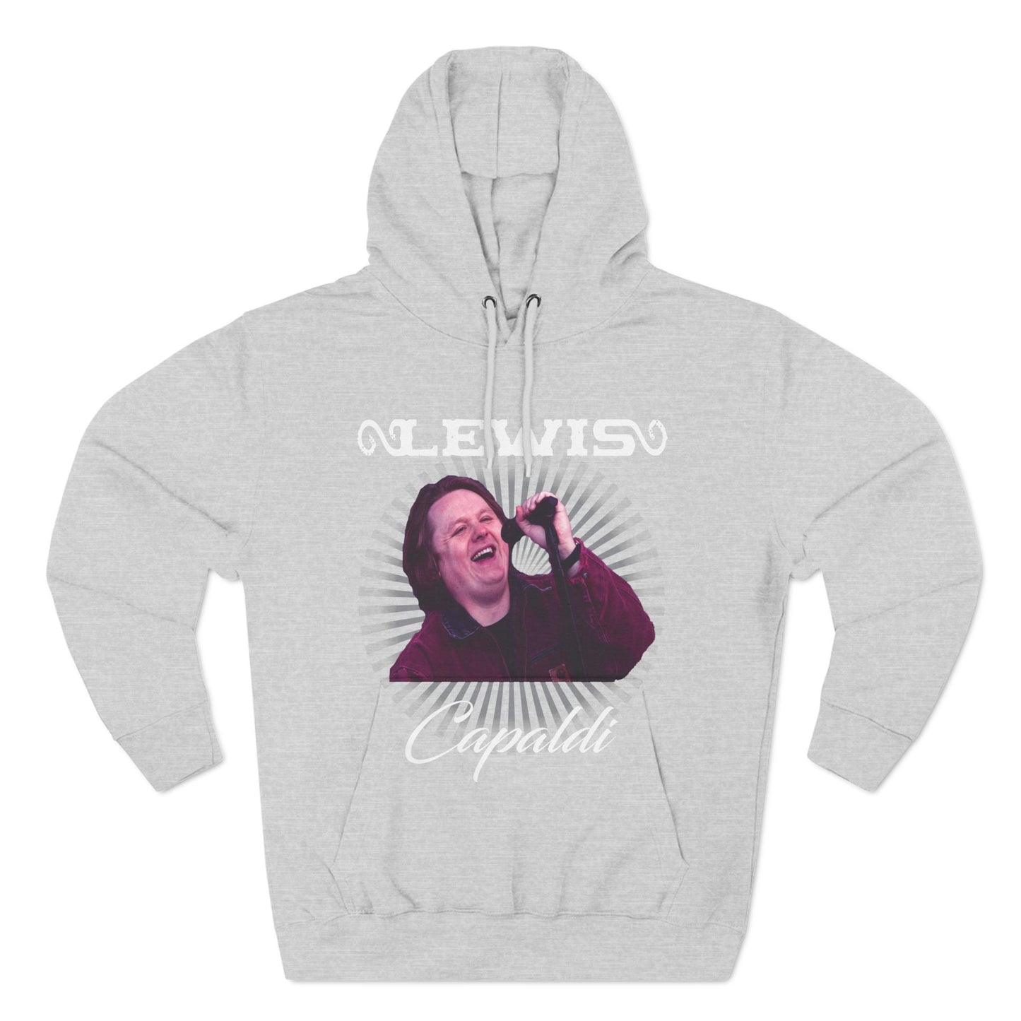 Lewis Capaldi Three-Panel Fleece Hoodie - Graphic