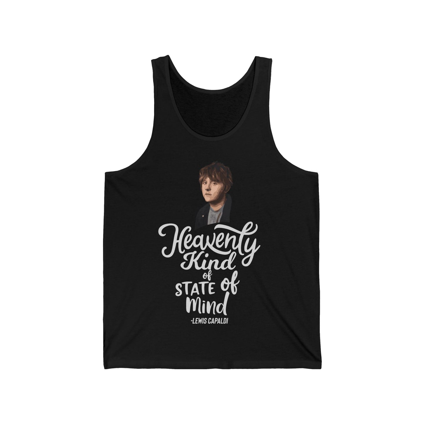 Lewis Capaldi Unisex Jersey Tank Top - Heavenly kind of state of mind