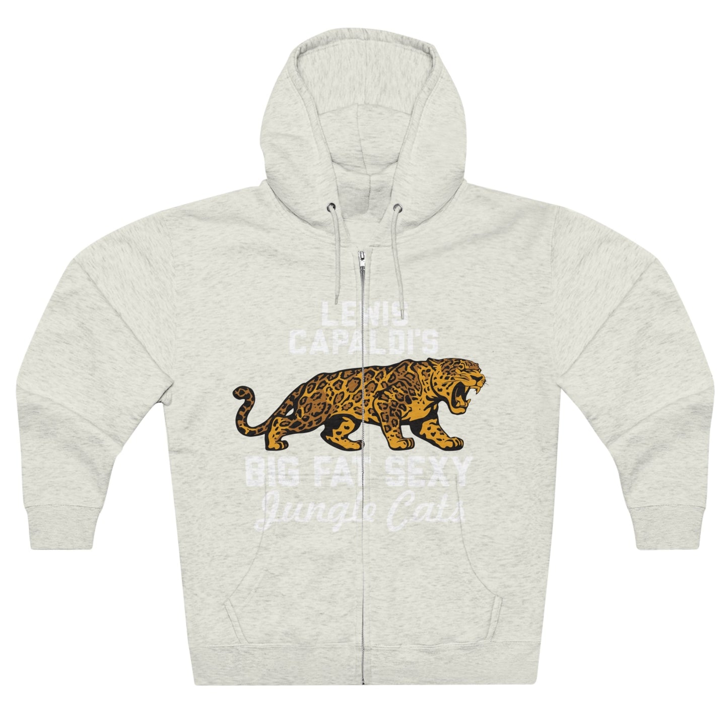 Lewis Capaldi Unisex Zip Hoodie - Big Fat Sexy Jungle Cats