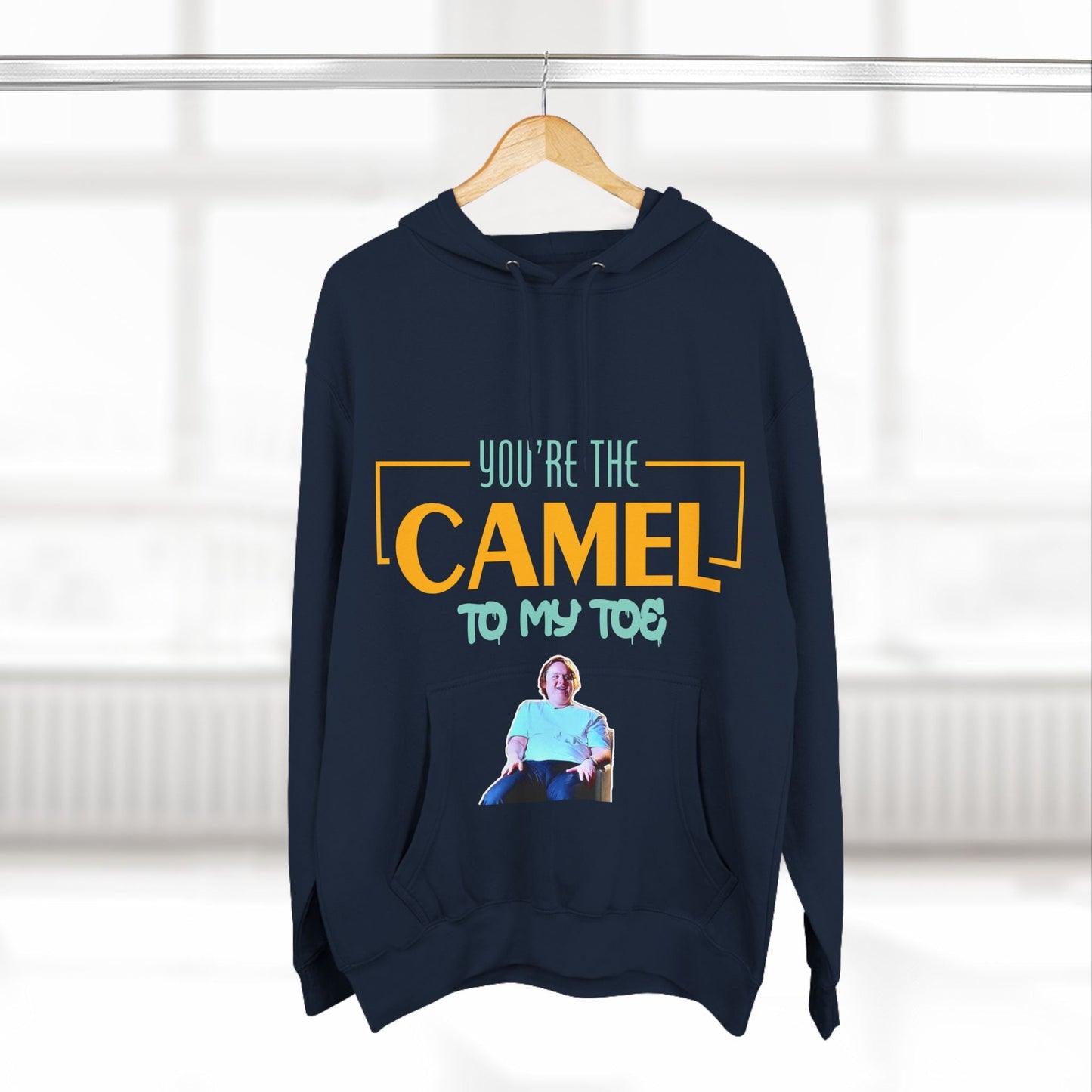 Lewis Capaldi Three-Panel Fleece Hoodie - You're the camel to my toe