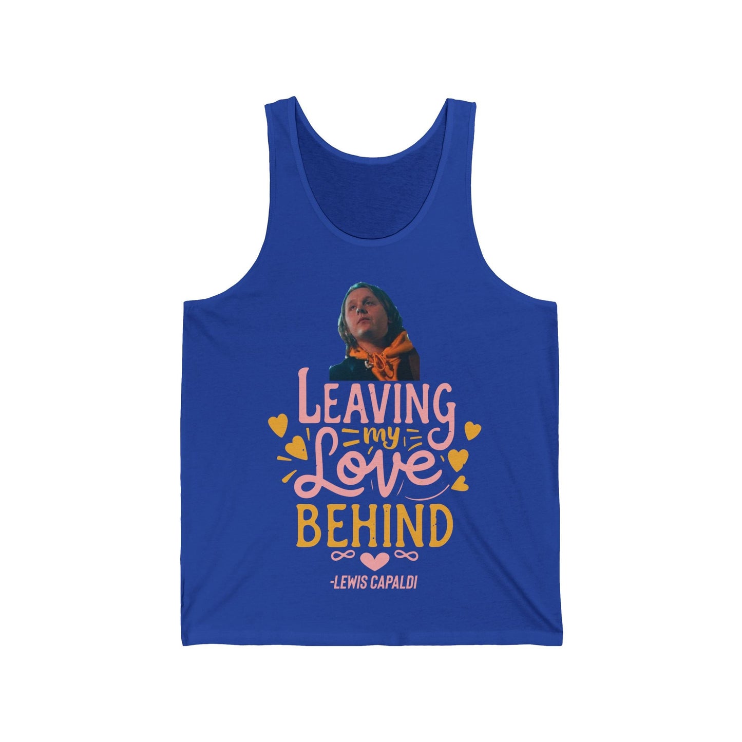 Lewis Capaldi Unisex Jersey Tank Top - Leaving my love behind