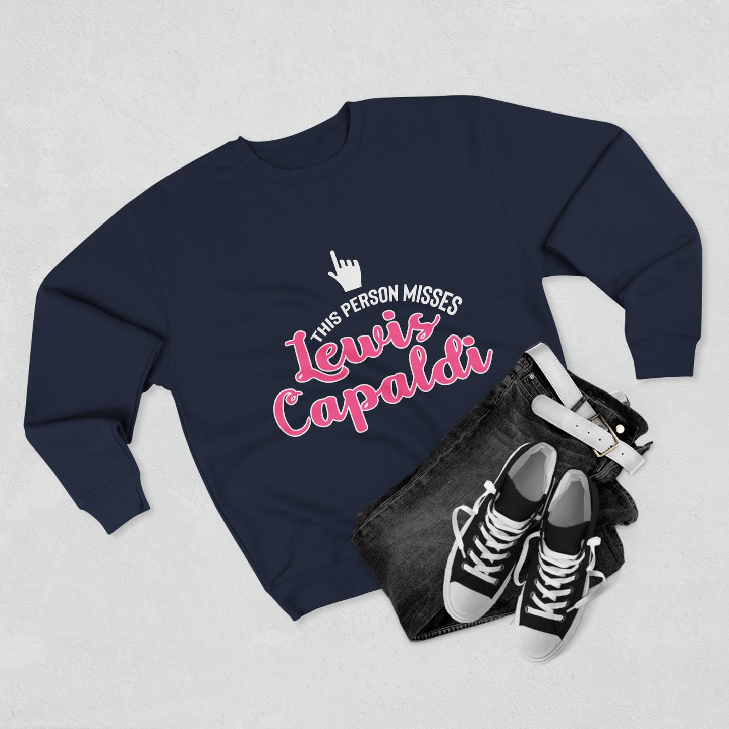 Lewis Capaldi Unisex Crewneck Sweatshirt - This Person Misses Lewis Capaldi