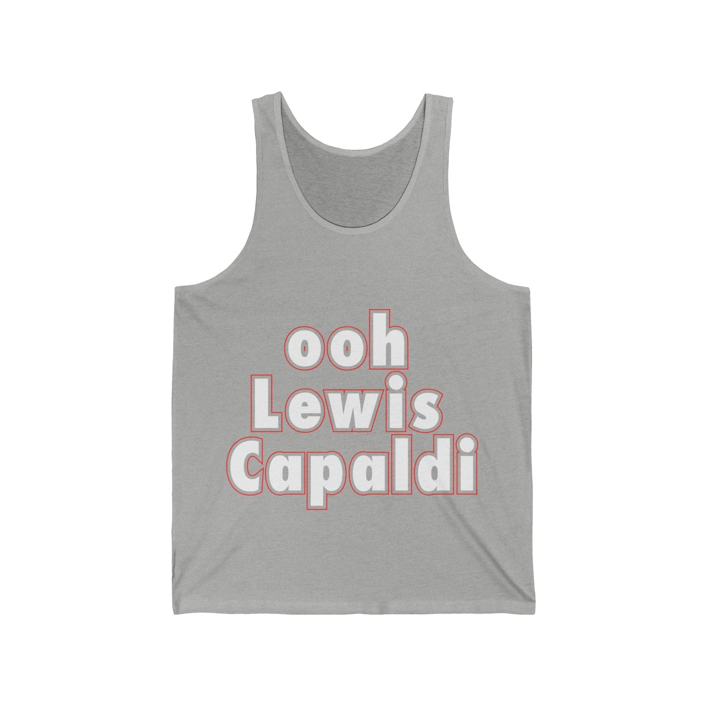 Lewis Capaldi Unisex Jersey Tank Top - Ooh Lewis Capaldi