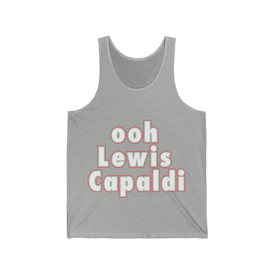 Lewis Capaldi Unisex Jersey Tank Top - Ooh Lewis Capaldi