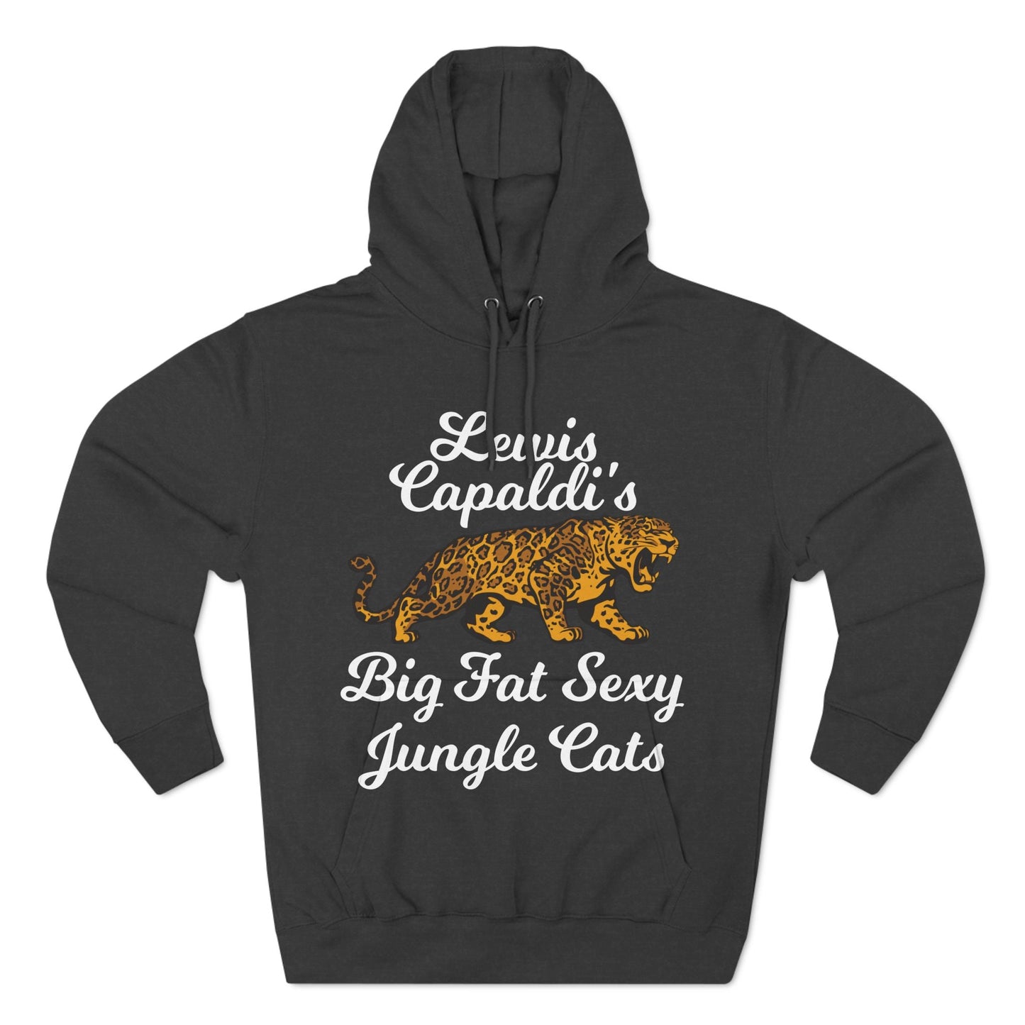 Lewis Capaldi Three-Panel Fleece Hoodie - Big Fat Sexy Jungle Cats