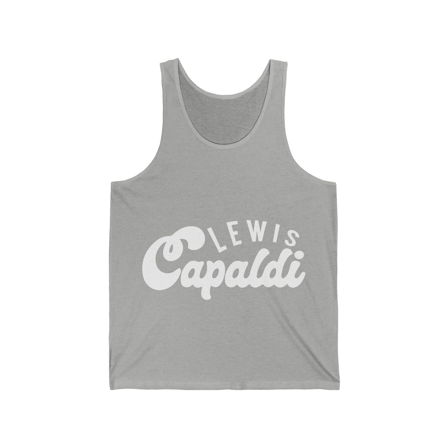 Lewis Capaldi Unisex Jersey Tank Top - Writing