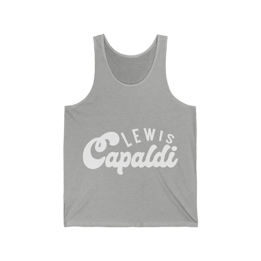 Lewis Capaldi Unisex Jersey Tank Top - Writing