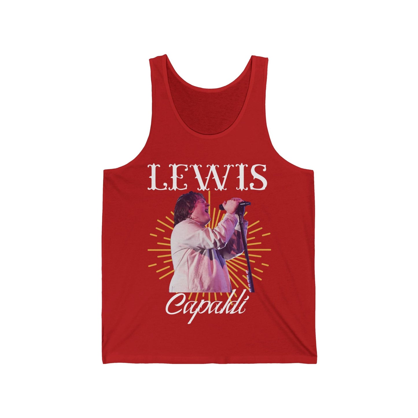 Lewis Capaldi Unisex Jersey Tank Top - Graphic