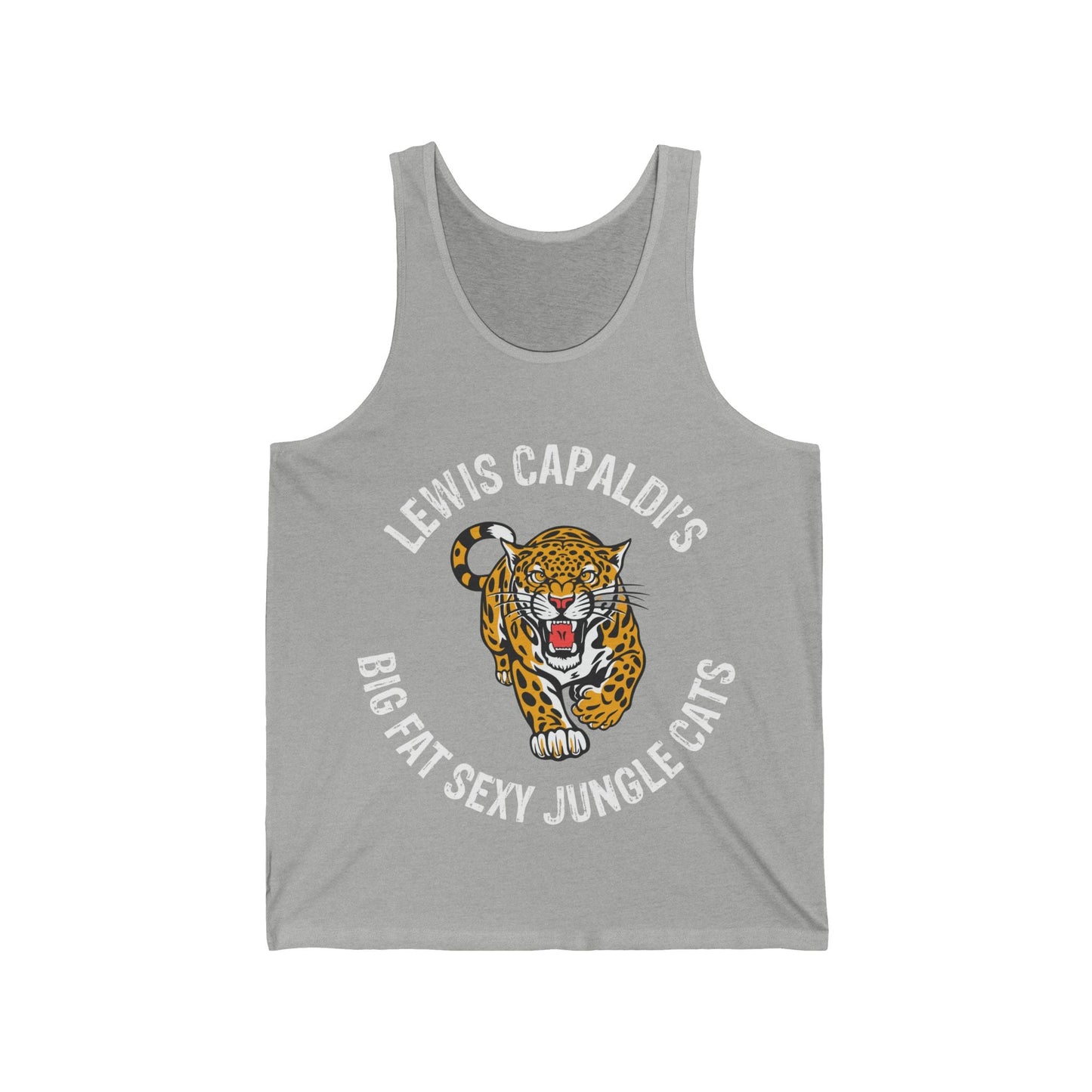 Lewis Capaldi Unisex Jersey Tank Top - Big Fat Sexy jungle cats