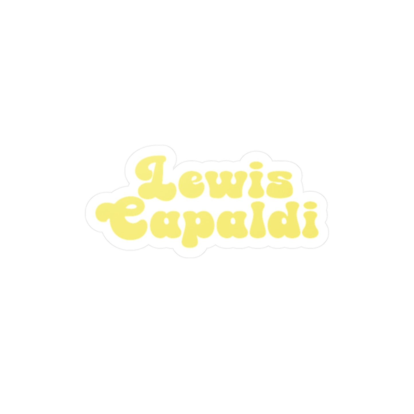 Lewis Capaldi Kiss-Cut Vinyl Stickers - Writing