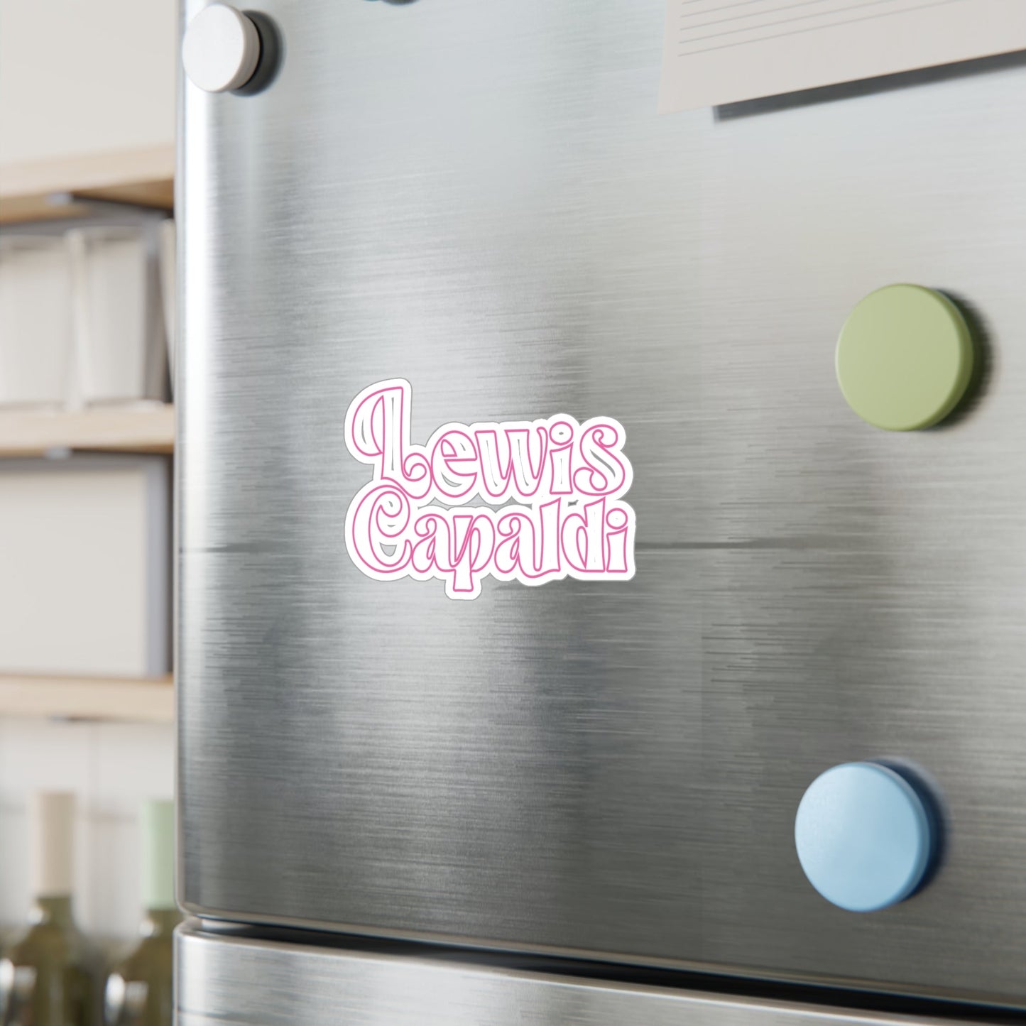 Lewis Capaldi Kiss-Cut Vinyl Stickers - Writing