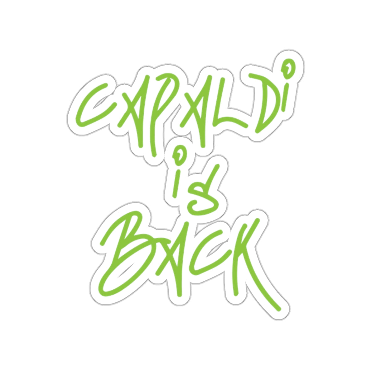 Lewis Capaldi Kiss-Cut Stickers - Capaldi is back