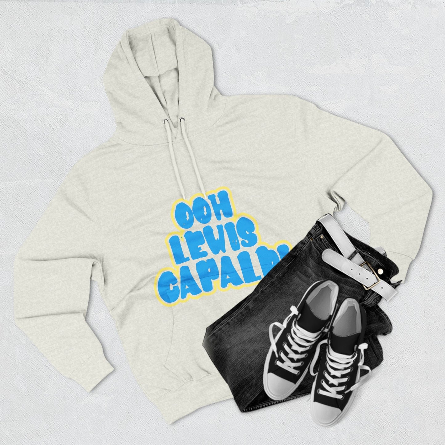 Lewis Capaldi Three-Panel Fleece Hoodie - Ooh Lewis Capaldi