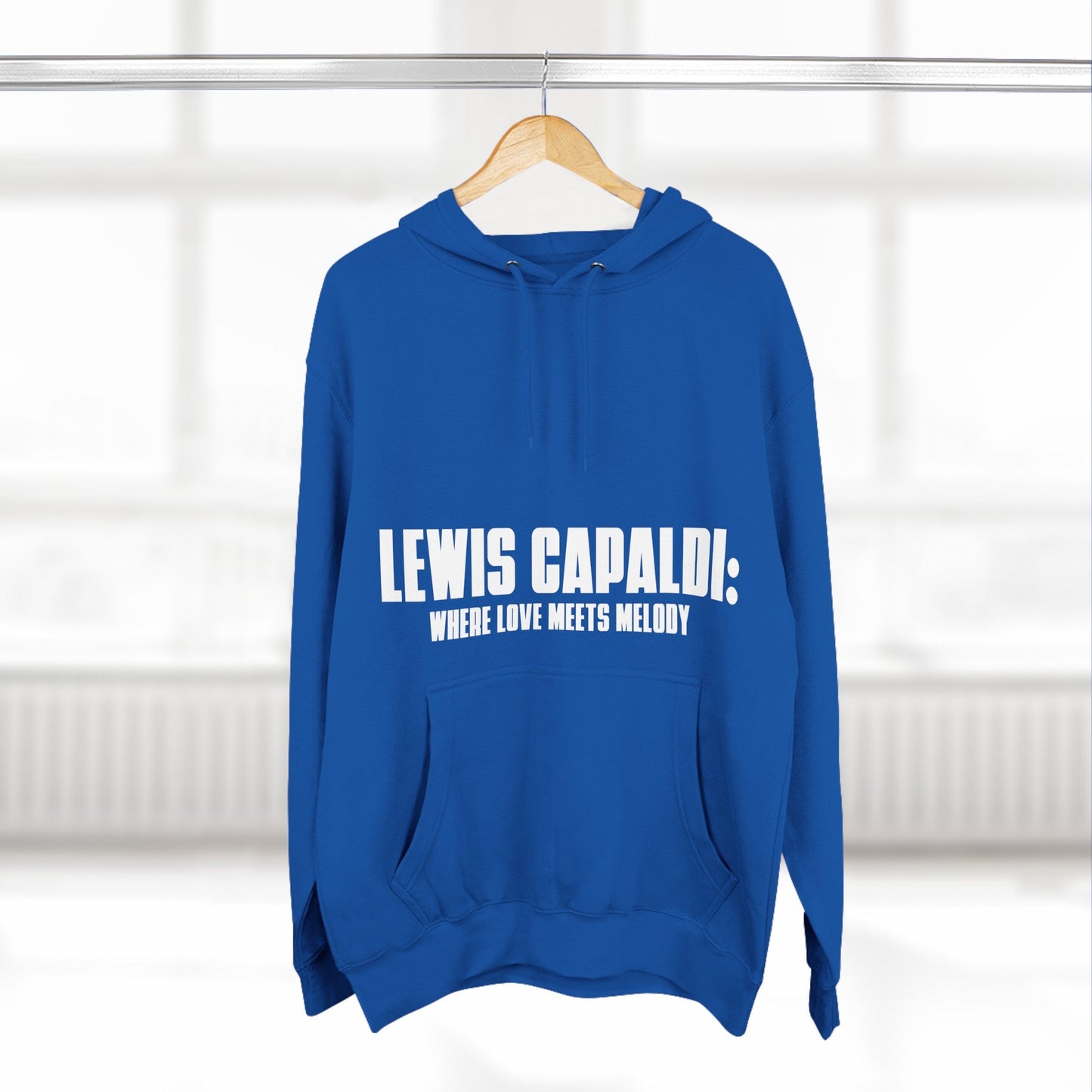 Lewis Capaldi Three-Panel Fleece Hoodie - When love meets melody