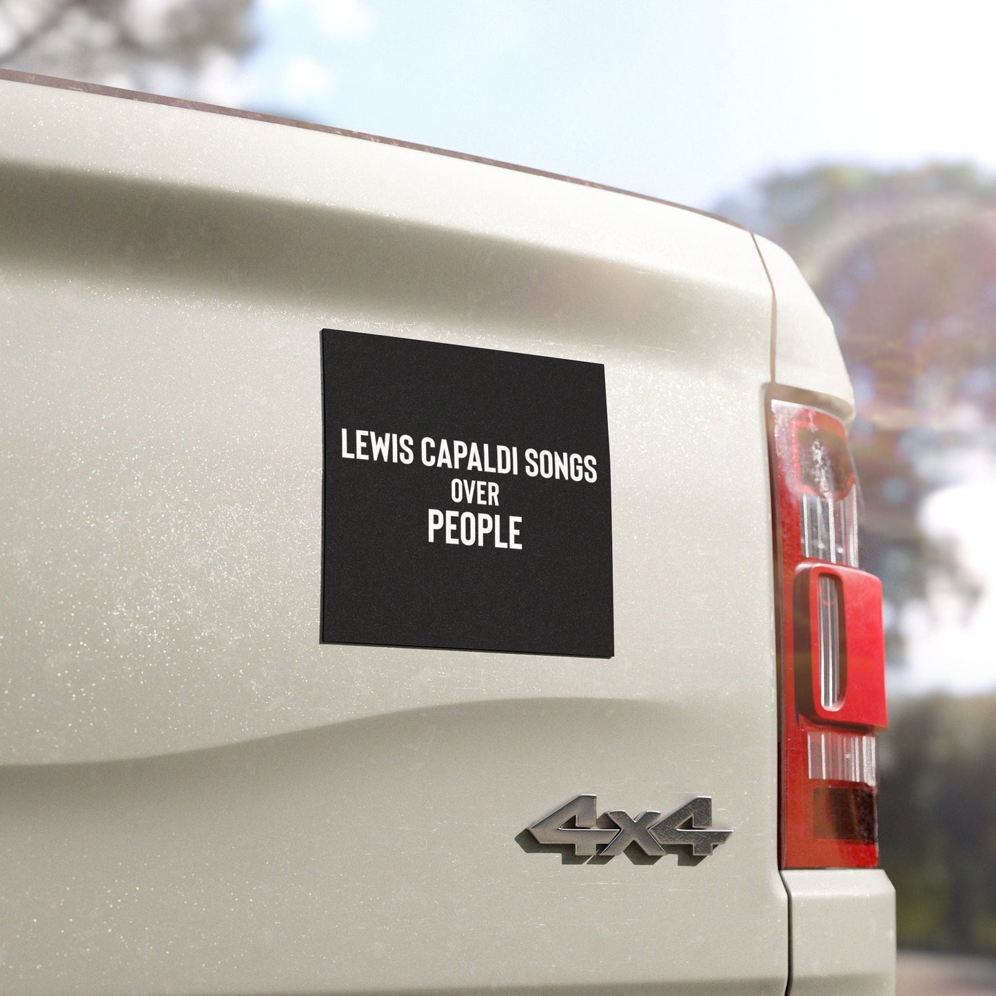 Lewis Capaldi Car Magnet - Lewis Capaldi songs over people