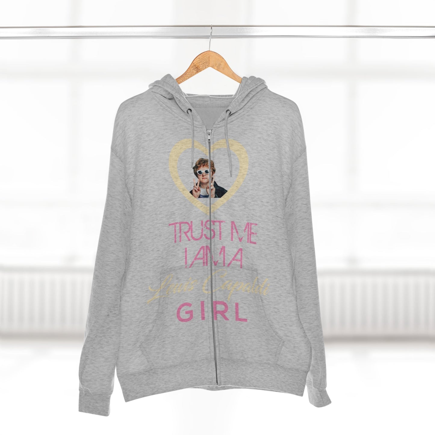 Lewis Capaldi Unisex Zip Hoodie - Trust me I am a Lewis Capaldi Girl